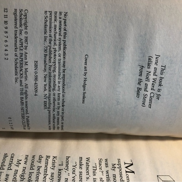 Vintage lot of 7 The Babysitters Club Books 1980/90’s Scholastic - Picture 14 of 15